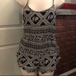 Boho Elephant Romper